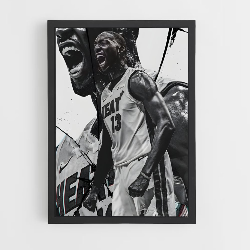 Poster Bam adebayo douches – affiche Basketball (vue 2)